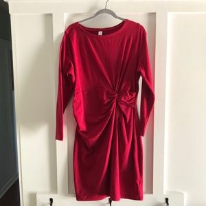 Red Old Navy bodycon dress